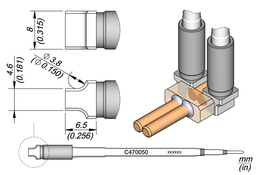 C470050 - Blade Cartridge Ø 3.8